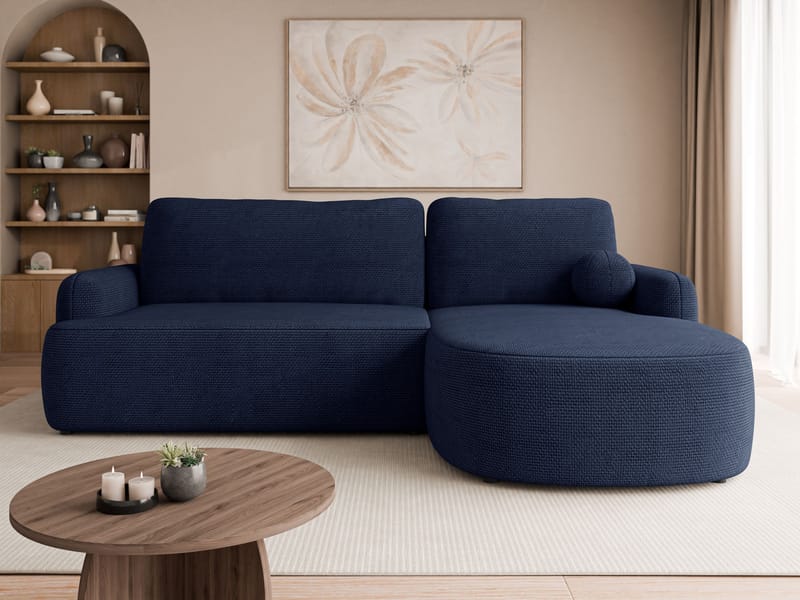 Branrel 3-sits Soffa med divan - blå - M öbler - Soffa - Bäddsoffa