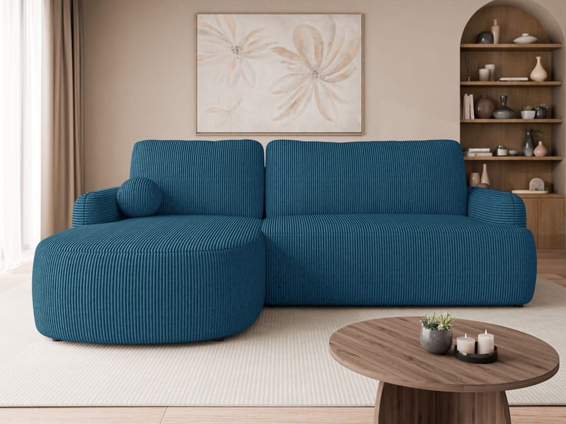 Branrel 3-sits Soffa med divan - blå - M öbler - Soffa - Bäddsoffa