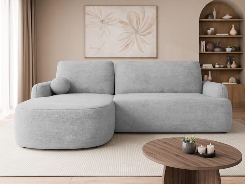 Branrel 3-sits Soffa med divan - Grå - Möbler - Soffa - Bäddsoffa