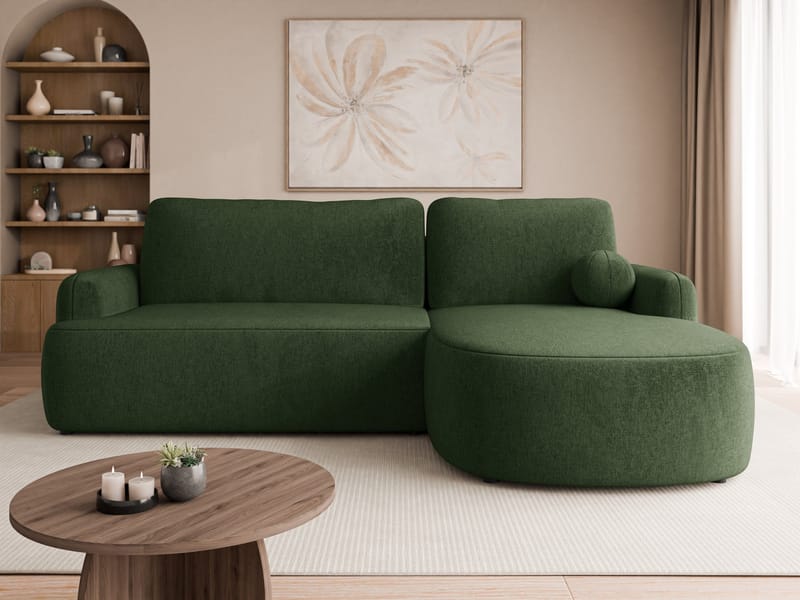 Branrel 3-sits Soffa med divan - grön - Möbler - Soffa - Bäddsoffa