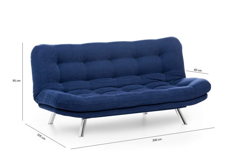 Breana Bäddsoffa 3-sits - Marinblå - Möbler - Soffa - Bäddsoffa