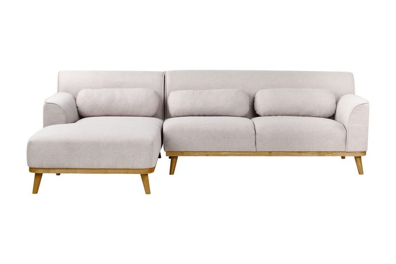 Bree Hörnsoffa 3-sits - Grå/Ljust trä - Möbler - Soffa - Bäddsoffa
