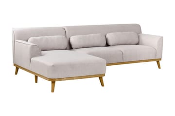 Bree Hörnsoffa 3-sits - Grå/Ljust trä - Möbler - Soffa - Bäddsoffa