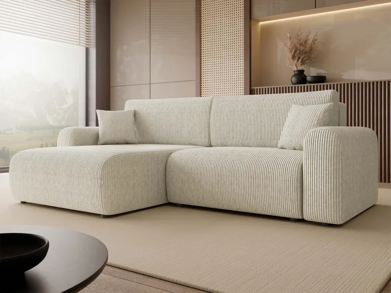 Brenor Bäddsoffa med Divan 3-sits - Beige - Möbler - Soffa - Bäddsoffa