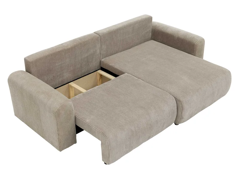 Brenor Bäddsoffa med Divan 3-sits - Ljusbeige - Möbler - Soffa - Bäddsoffa