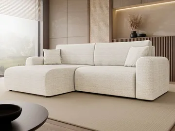 Brenor Bäddsoffa med Divan 3-sits - Ljusbeige - Möbler - Soffa - Bäddsoffa