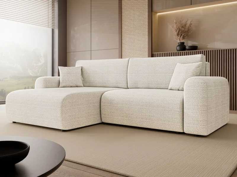 Brenor Bäddsoffa med Divan 3-sits - Ljusbeige - Möbler - Soffa - Bäddsoffa