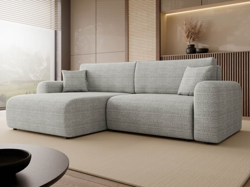 Brenor Bäddsoffa med Divan 3-sits - Ljusgrå - Möbler - Soffa - Bäddsoffa