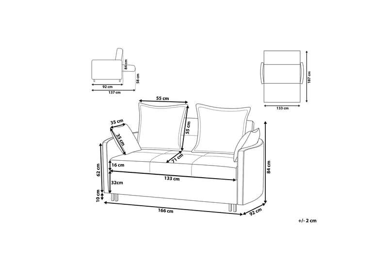 Brinkburn Bäddsoffa - Beige - Möbler - Soffa - Bäddsoffa