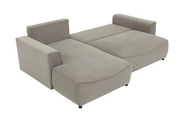 Burketown Bäddsoffa med Divan 3-sits i Sammet - Blå - Möbler - Soffa - Bäddsoffa