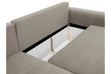 Burketown Bäddsoffa med Divan 3-sits i Sammet - Brun - Möbler - Soffa - Bäddsoffa