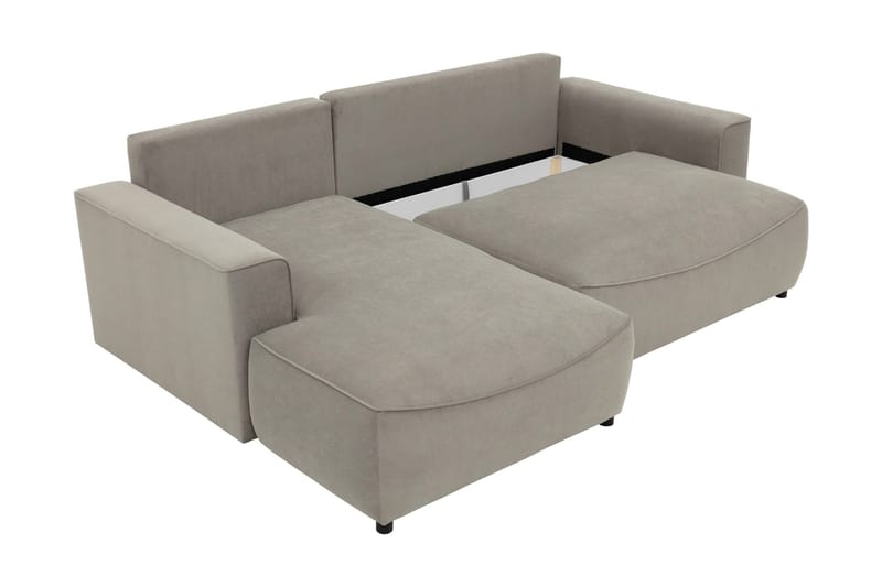 Burketown Bäddsoffa med Divan 3-sits i Sammet - Brun - Möbler - Soffa - Bäddsoffa
