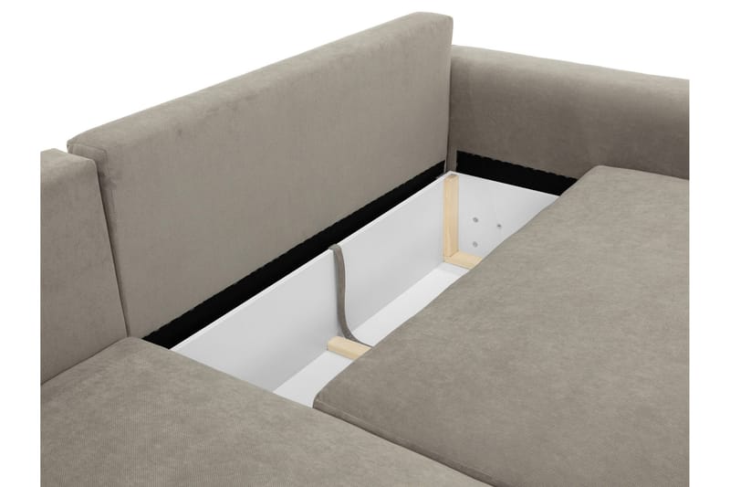 Burketown B äddsoffa med Divan 3-sits i Sammet - Grå - Möbler - Soffa - Bäddsoffa