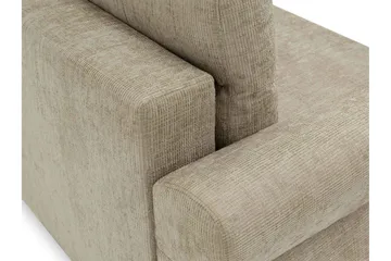 Busness Bäddsoffa med Divan 3-sits i Plysch - Beige - Möbler - Soffa - Bäddsoffa