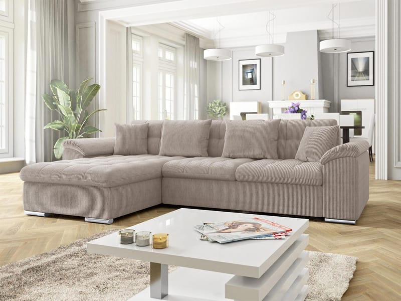 Camior 3-sits Bäddsoffa med divan och förvaring - Möbler - Soffa - Bäddsoffa