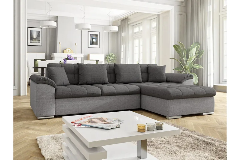 Camior 4-sits Bäddsoffa - Grå - Möbler - Soffa - Bäddsoffa