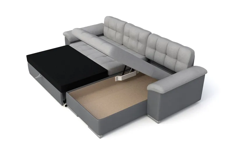 Camior 4-sits Bäddsoffa - Grå - Möbler - Soffa - Bäddsoffa