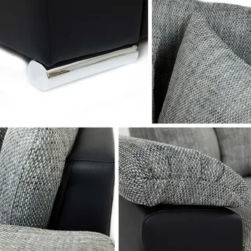 Camior 4-sits Bäddsoffa med divan Vänstervänd - grå - Möbler - Soffa - Bäddsoffa
