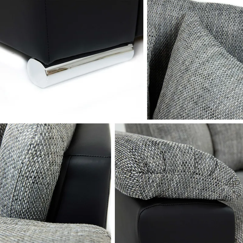 Camior 4-sits Bäddsoffa med divan Vänstervänd - grå - Möbler - Soffa - Bäddsoffa