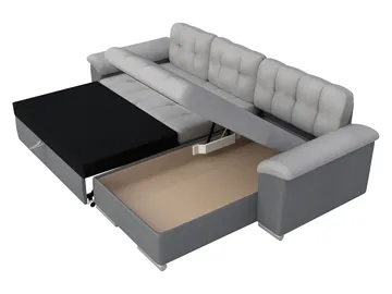 Camior 4-sits Bäddsoffa med divan Vänstervänd - grå - Möbler - Soffa - Bäddsoffa