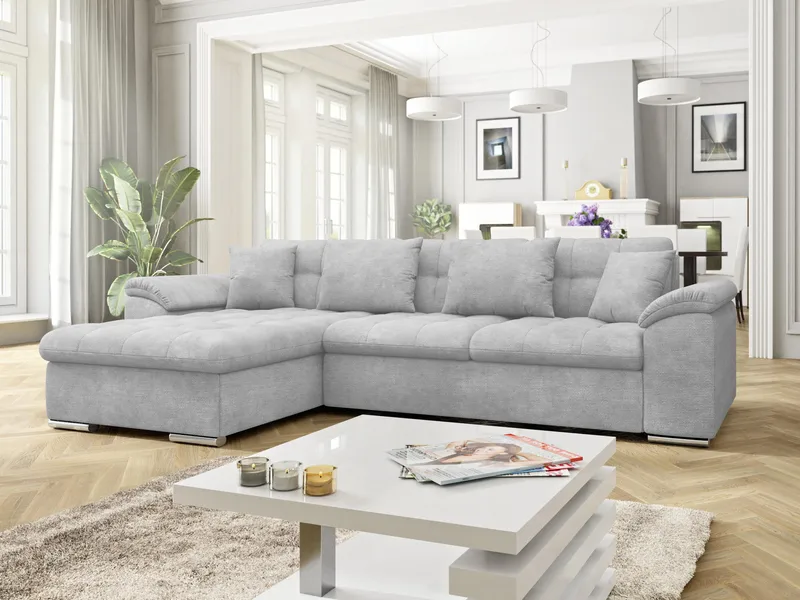 Camior 4-sits Bäddsoffa med divan Vänstervänd - grå - Möbler - Soffa - Bäddsoffa