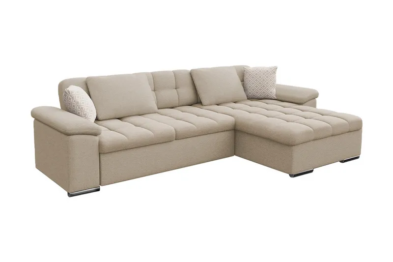 Camior Bäddsoffa m. Divan Förvaring 3-sits 227x129 - Beige - Möbler - Soffa - Bäddsoffa