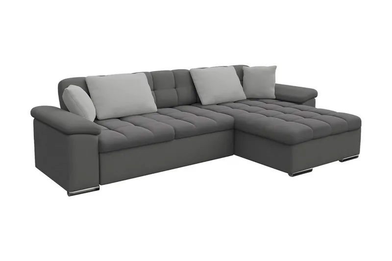 Camior Bäddsoffa m. Divan Förvaring 3-sits 227x129 - Grå - Möbler - Soffa - Bäddsoffa