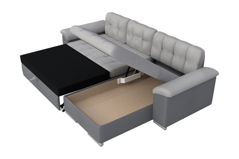 Camior Bäddsoffa med Divan 3-sits - Beige - Möbler - Soffa - Bäddsoffa
