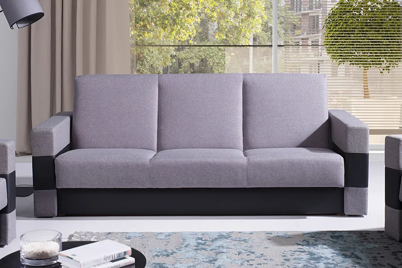 Cenia Bäddsoffa 222x97x88 cm - Grå/Lila - Möbler - Soffa - Bäddsoffa