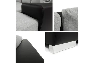 Cerys Bäddsoffa m. Divan 3-sits - Rosa - Möbler - Soffa - Bäddsoffa