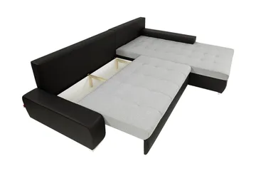 Cerys Bäddsoffa m. Divan 3-sits - Vit - Möbler - Soffa - Bäddsoffa
