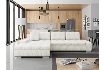 Cerys Bäddsoffa m. Divan 3-sits - Vit - Möbler - Soffa - Bäddsoffa