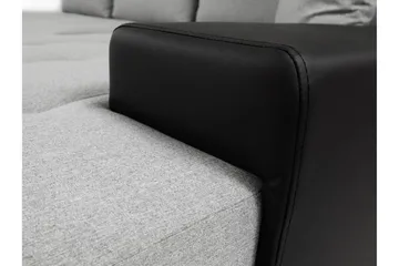Cerys Bäddsoffa med Divan Vändbar - Svart - Möbler - Soffa - Bäddsoffa