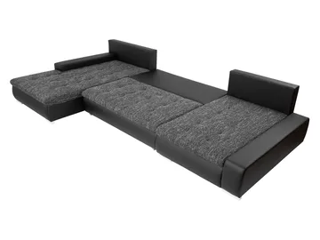 Cillo 5-sits U-formad bäddsoffa med dubbeldivan - beige - Möbler - Soffa - Bäddsoffa