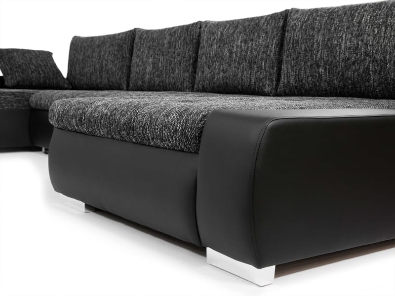 Cillo 5-sits U-formad bäddsoffa med dubbeldivan - rosa - Möbler - Soffa - Bäddsoffa