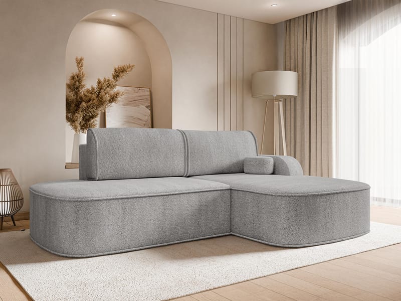 Cinrel Bäddsoffa med Divan 3-sits - Grå - Möbler - Soffa - Bäddsoffa