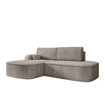 Cinrel Bäddsoffa med Divan 3-sits - Grå - Möbler - Soffa - Bäddsoffa