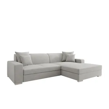 Corvik 3-sits Bäddsoffa med divan och förvaring - grå - Möbler - Soffa - Bäddsoffa