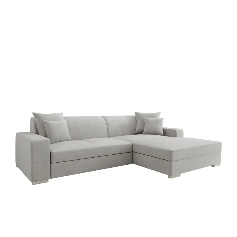 Corvik 3-sits Bäddsoffa med divan och förvaring - grå - Möbler - Soffa - Bäddsoffa