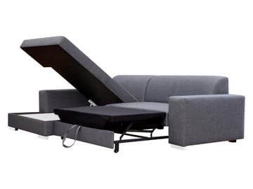 Corvik 3-sits Bäddsoffa med divan och förvaring - gul - Möbler - Soffa - Bäddsoffa