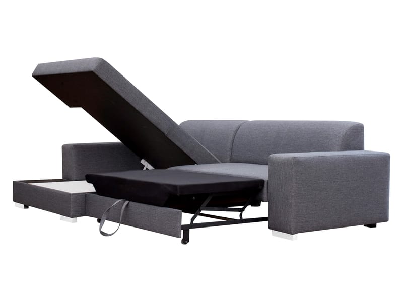 Corvik 3-sits Bäddsoffa med divan och förvaring - gul - Möbler - Soffa - Bäddsoffa