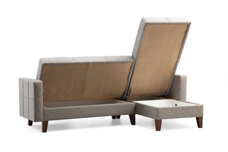 Darcia Bäddsoffa m. Divan 3-sits - Ljusgrå - Möbler - Soffa - Bäddsoffa