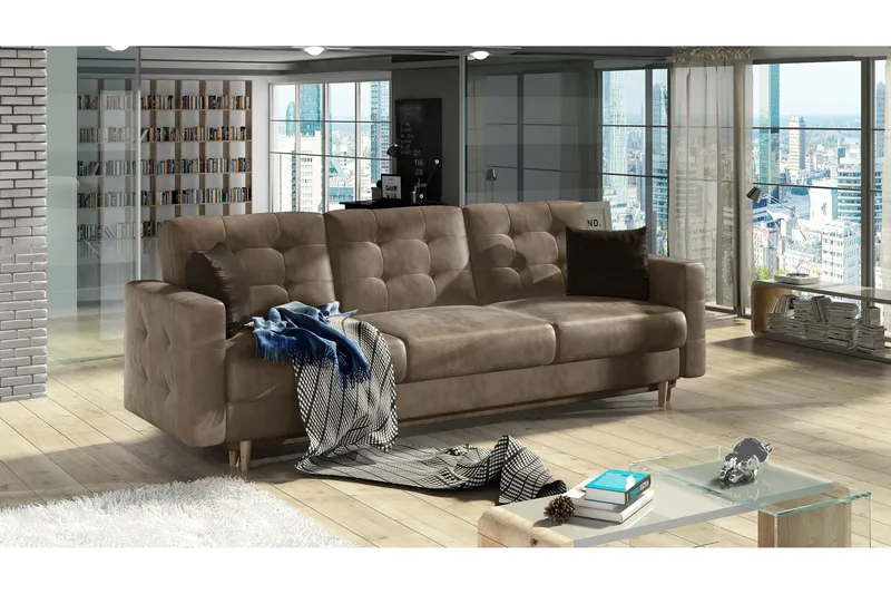 Deadra Bäddsoffa, Brun