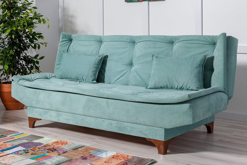 Defiglio 3-sits Bäddsoffa - Grön - Möbler - Soffa - Bäddsoffa