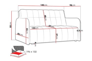 Denegal 2-sits Bäddsoffa - Möbler - Soffa - Bäddsoffa