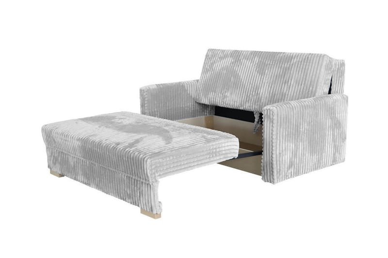 Denegal 2-sits liten bäddsoffa i Sammet - Beige - Möbler - Soffa - Bäddsoffa