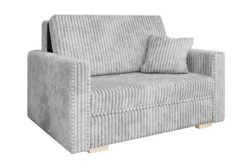 Denegal 2-sits liten bäddsoffa i Sammet - Grå - Möbler - Soffa - Bäddsoffa