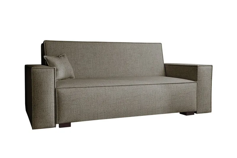 Denegal 2-sits liten bäddsoffa i Tyg - Brun , Beige - Möbler - Soffa - Bäddsoffa