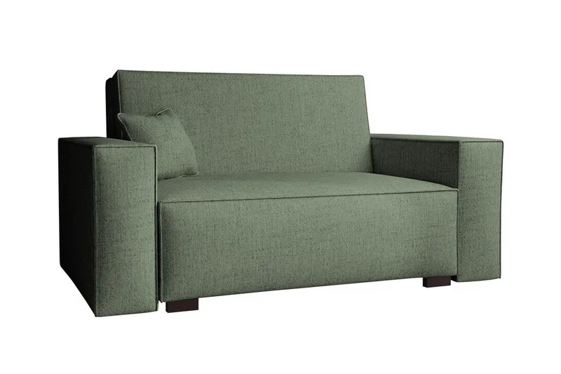 Denegal 2-sits liten bäddsoffa i Tyg - Grön - Möbler - Soffa - Bäddsoffa