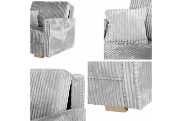 Denegal 2-sits liten bäddsoffa i Plysch - Beige - Möbler - Soffa - Bäddsoffa